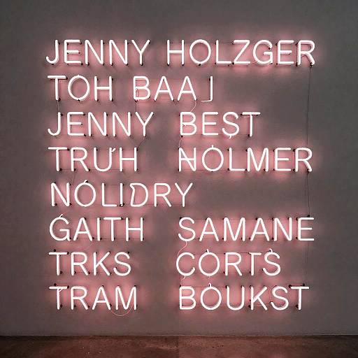 Jenny Holzer Neon Text Art Installation