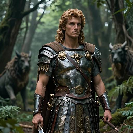 Noble Hero Pylades in Mythic Forest