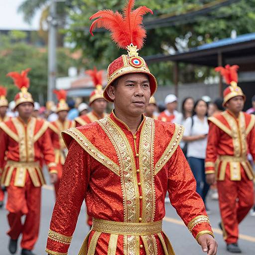 Sibuyas Festival Man in Red Costume