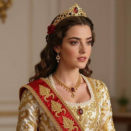 Photorealistic Portrait of Julieta Costume