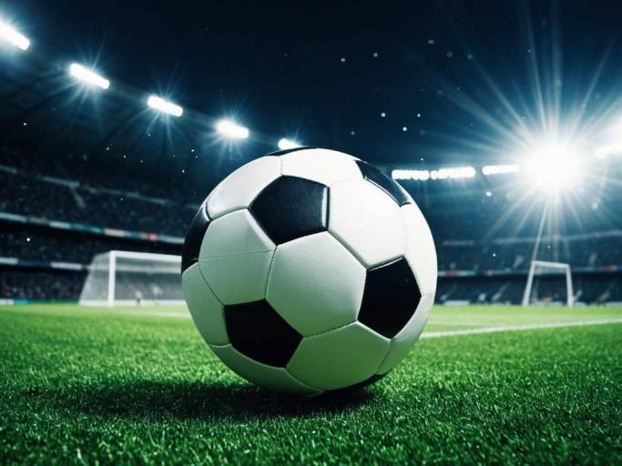 Vibrant Football Wallpaper with Soccer Ball