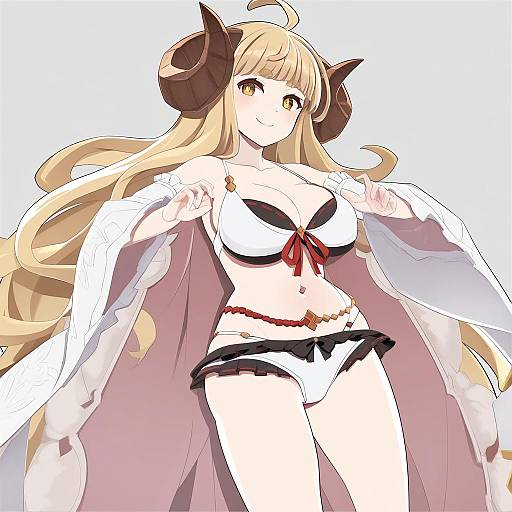 Illustration of Anila (summer) (granblue fantasy), granblue fantasy in the style of Nanashino
