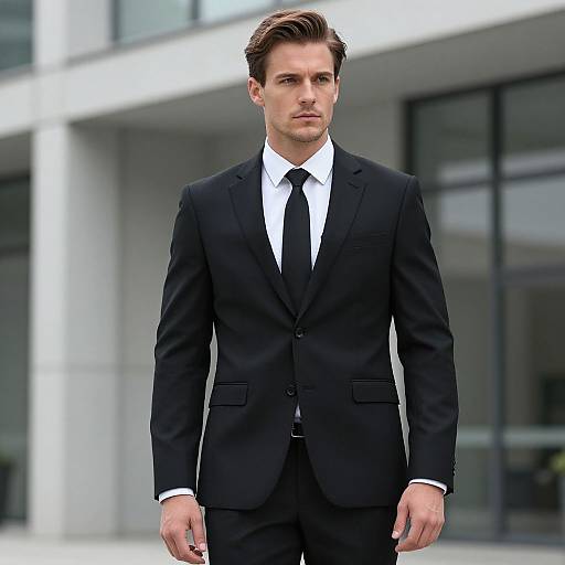 Stylish Businessman in Modern Architecture