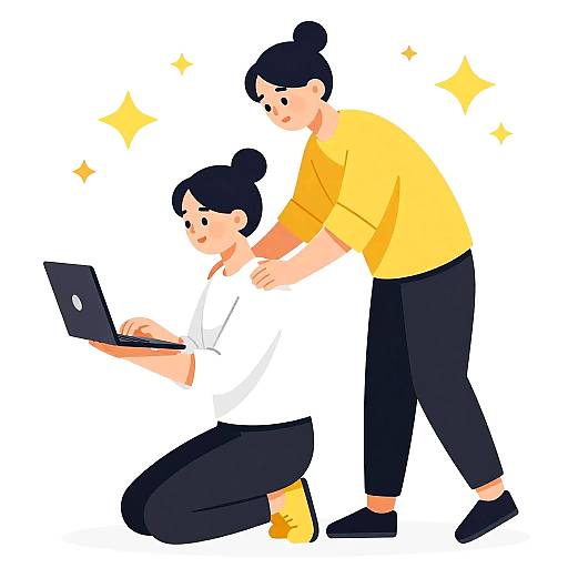 Collaborative Digital Illustration with Sparkles