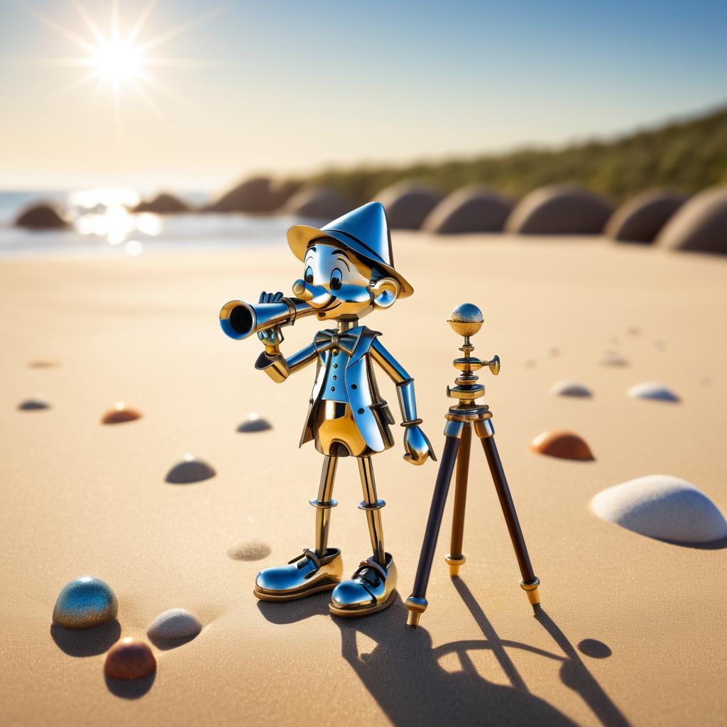 Metallic Pinocchio's Beach Adventure