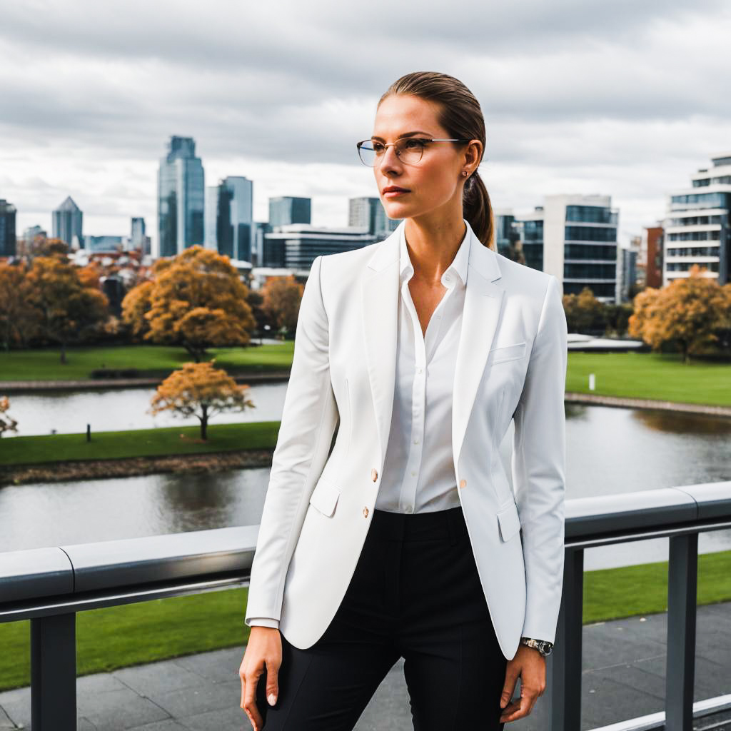 Sleek International Lawyer in Frosted Glass