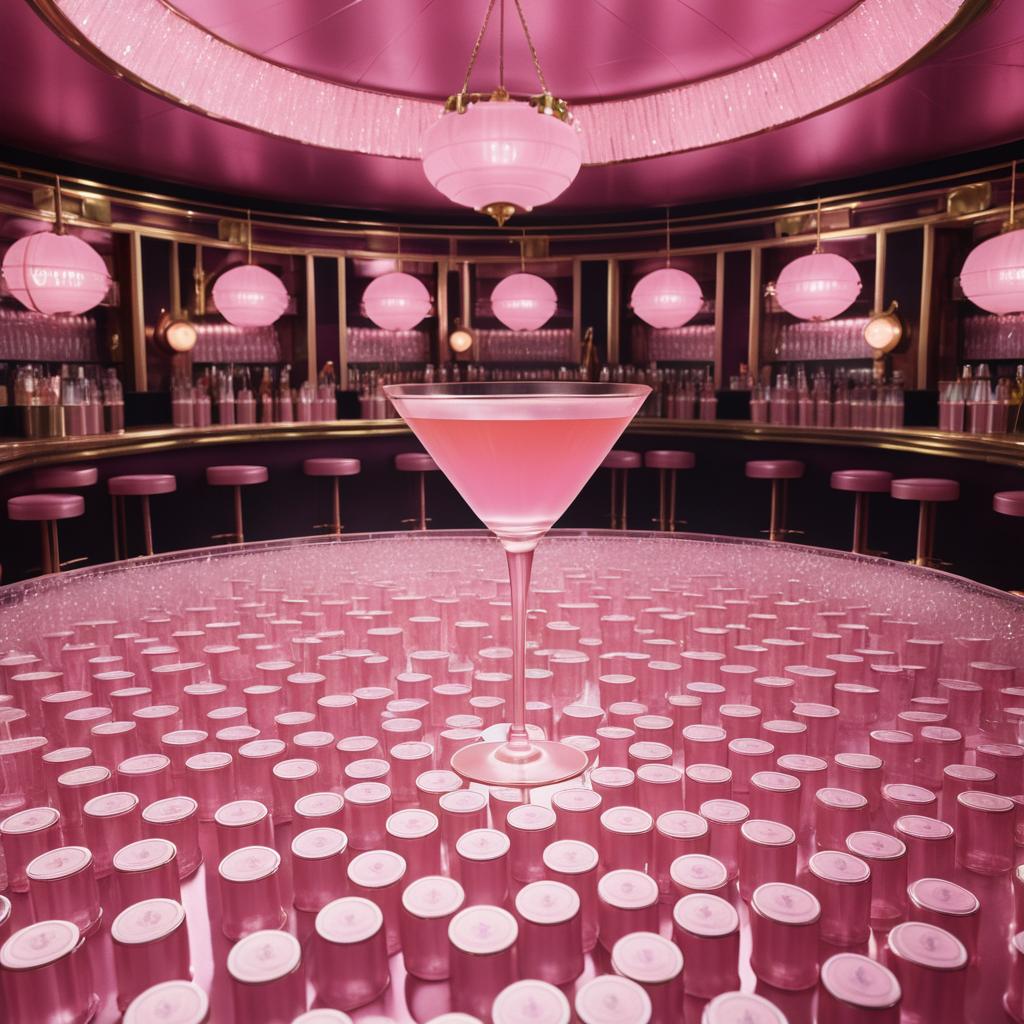 Opulent Vintage Cinema: Champagne Elegance