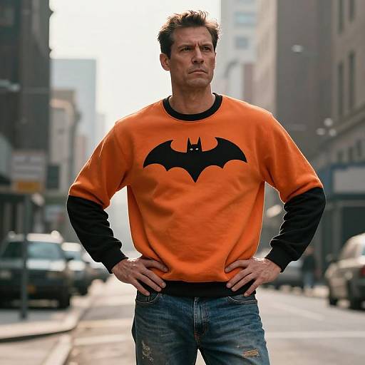 Confident Man in Urban Streetwear