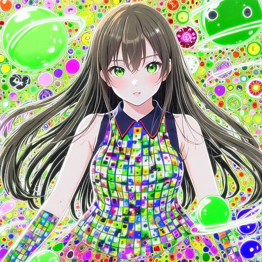 Illustration of Hanazono tae, bang dream! in the style of Kenkou cross