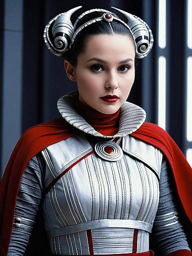Close-up Amidala Red Silver Outfit