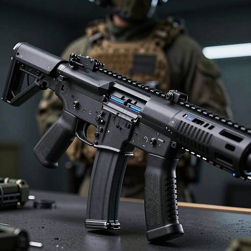 Futuristic Bullpup Assault Rifle