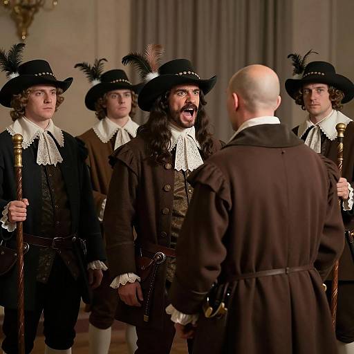 17th-Century Historical Reenactment Scene