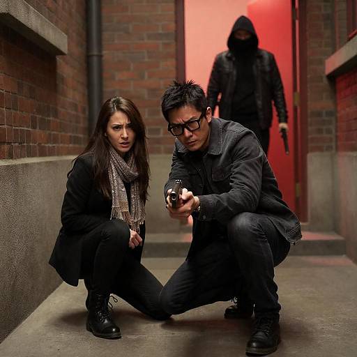 Intense Alleyway Action Scene Capture