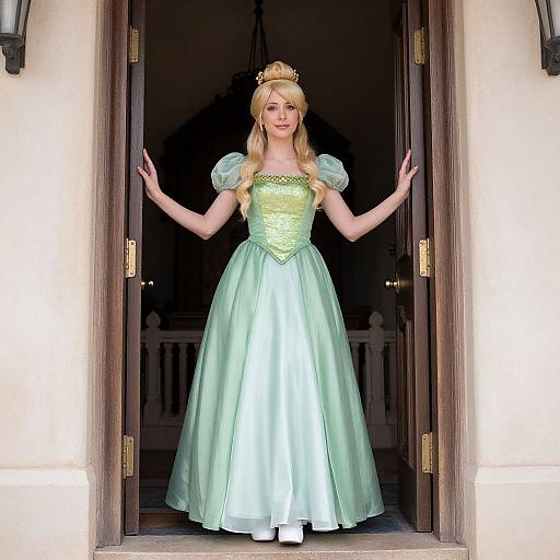 Fairy in Green Dress Costume