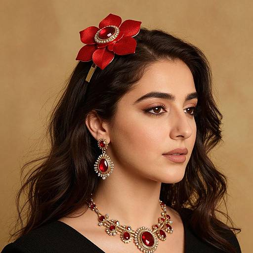 Woman with Brooch by Farah Atassi