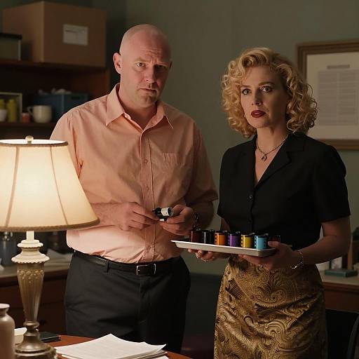 Intense Portrait in Dim Lighting