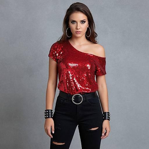 Confident Glam Edgy Fashion Pose