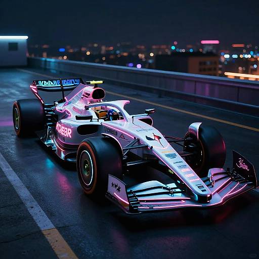 Neon Noir Sci-Fi Formula 1