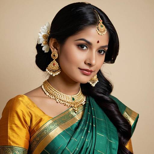 Elegant Cosplay of Savitri in Saree