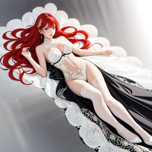 Sophisticated Lady in Elegant Lingerie