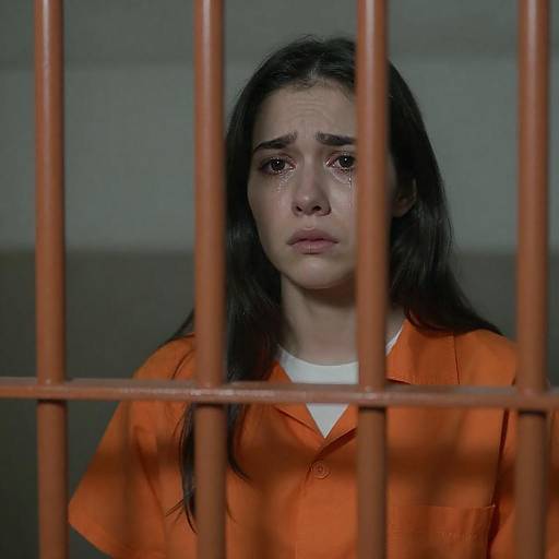 Emotional Portrait of a Young Inmate