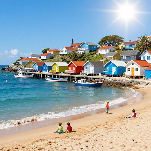 Vibrant Seaside Village Paraiso