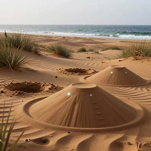 Futuristic Kinetic Sand Dune Stabilizers