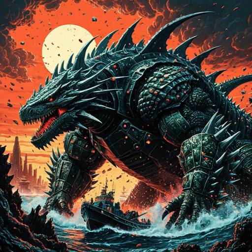 Armored Leviathan vs Mechanical Kaiju Battle