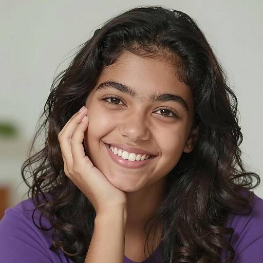 Portrait of a Smiling Young Woman