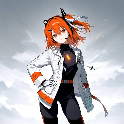 Stylish Cowgirl in Overcast Setting