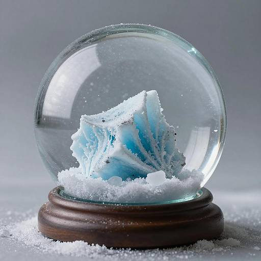 Melting Iceberg Snow Globe Photo