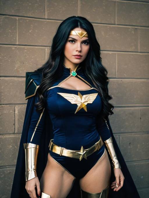 Cosplayer in Nena Trinity Costume