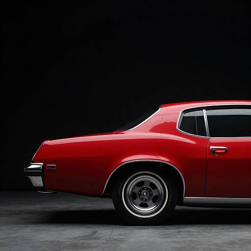 1970s Red Buick Profile Photography