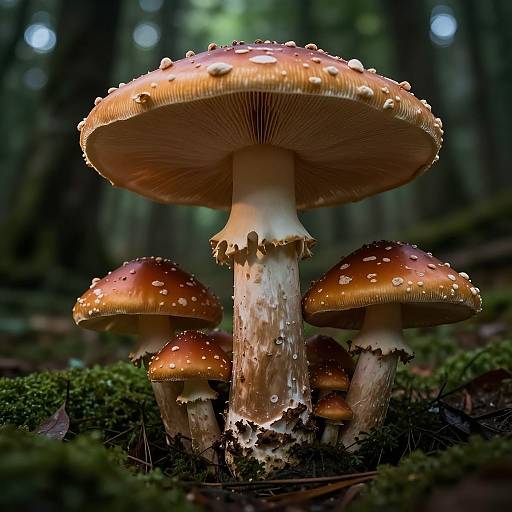 Cinematic Giant Mushroom Forest