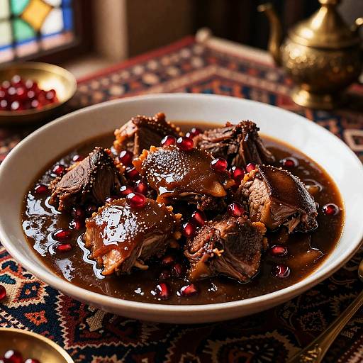 Silky Fesenjan in Ornate Persian Room