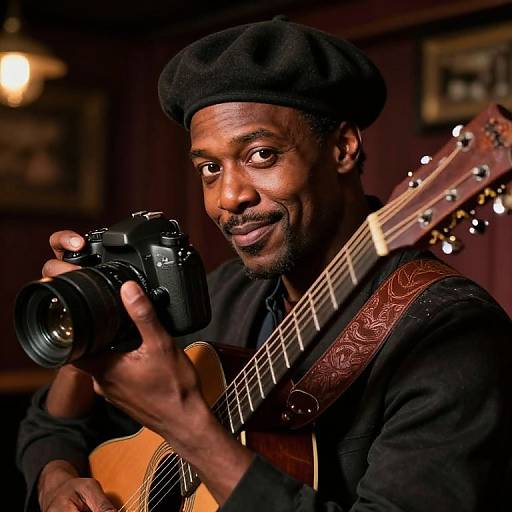 Photorealistic Portrait of Jazz Musician