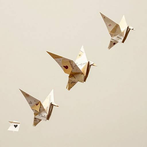 Origami Birds of Love and Memory