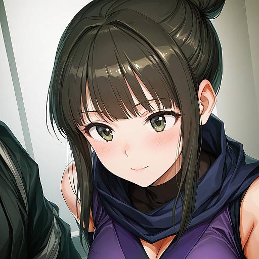 Illustration of Hamaguchi ayame, idolmaster in the style of Lm7 (op-center)