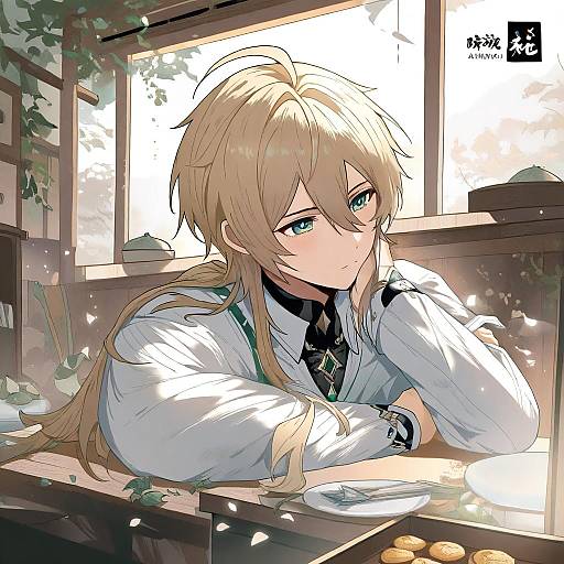 Illustration of Alkaid mcgrath, lovebrush chronicles in the style of Megahiyo