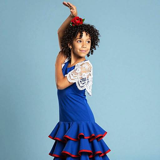 Joyful Young Flamenco Performer Portrait