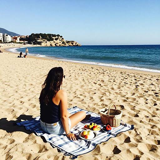 Relaxing Beach Picnic in Sitges