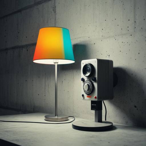 Artistic Lamp Design with Acidic Colors