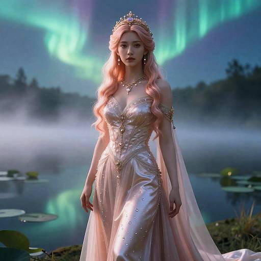Auroral Empress of the Dawn Mist