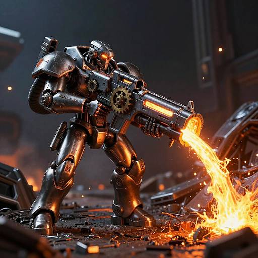 Sci-Fi Meltagun Heavy Weapon