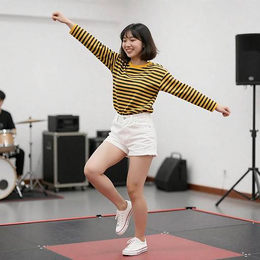 Joyful Dance on a Vibrant Stage