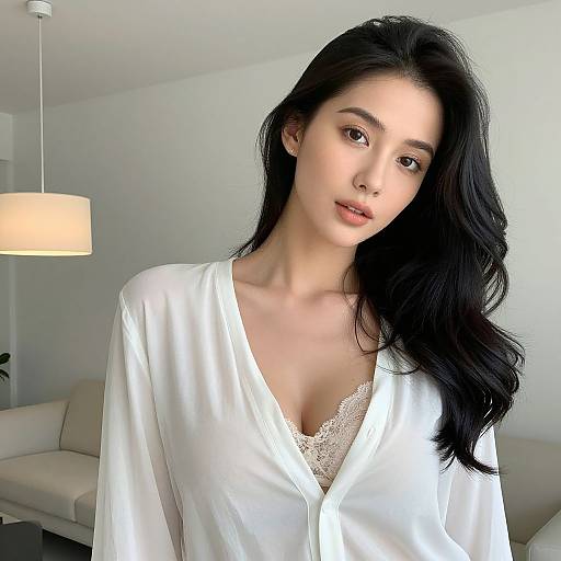 Realistic Indoor Portrait of Woman