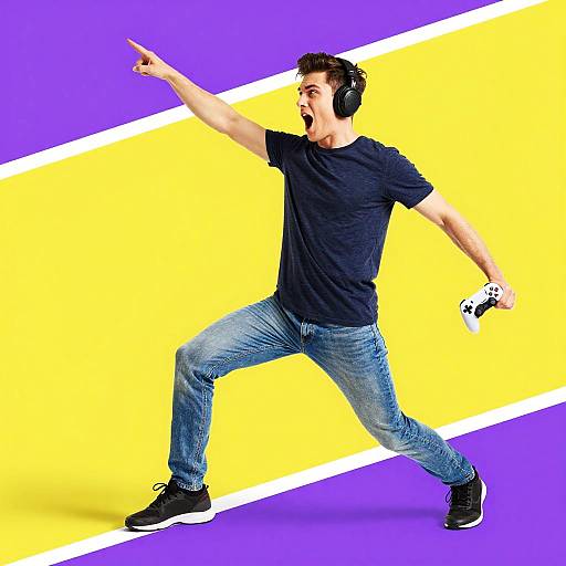 Markiplier Dynamic Gaming Action Shot