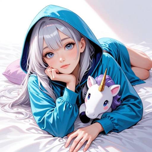 Dreamy Young Wizard with Unicorn Dreamy Young Wizard with Unicorn