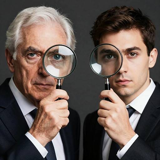 Intense Examination: Dual Portraits