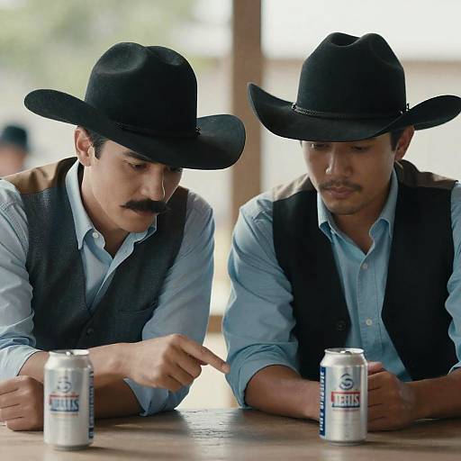 Two Cowboys Deep in Discussion